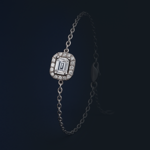 Bracelet Pureté solitaire Halo